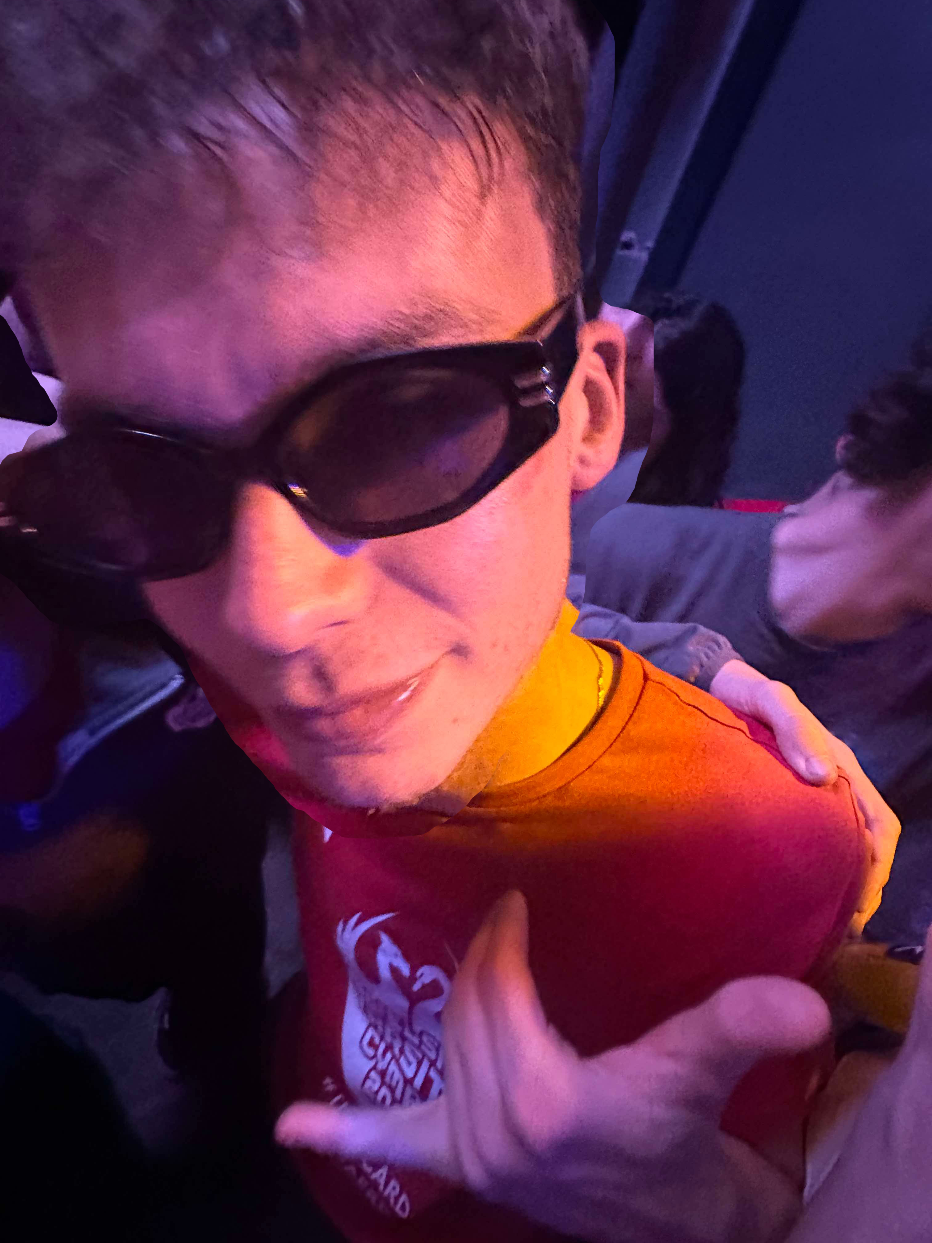 James caught in the act